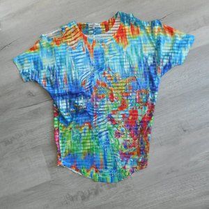 Lightweight, Cold Shoulder Sheer Colorful Cover-Up